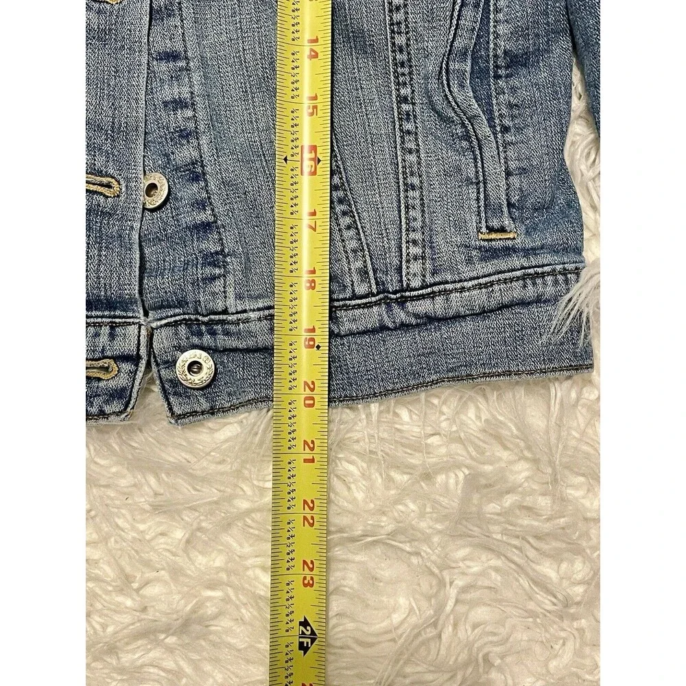 Levi's Trucker Denim Jean Jacket 730S Womens Size Small - Picture 7 of 8